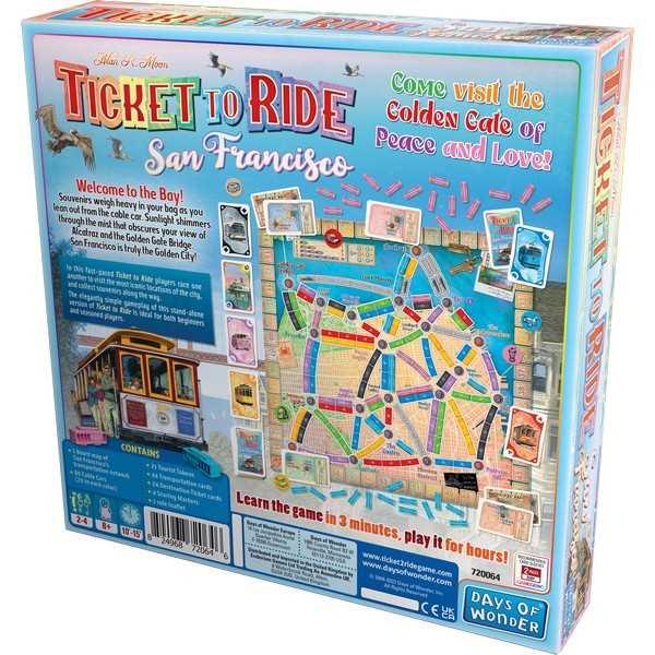 Ticket To Ride: San Francisco Board Game - Image 4
